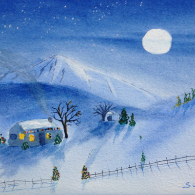 Christmas moonrise